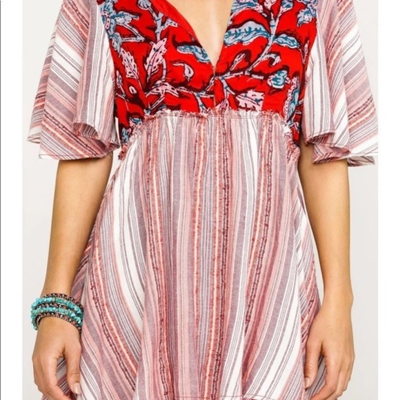 Free People Under the Sun Tunic Top - Red - Picture 6 of 6